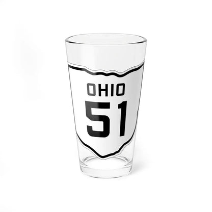 OH-51 1927 (Ohio) (Road Sign) Pint Glass 16oz 16oz - Go Mug Yourself