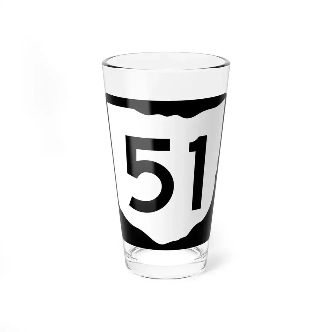 OH-51 (Ohio) (Road Sign) Pint Glass 16oz 16oz - Go Mug Yourself