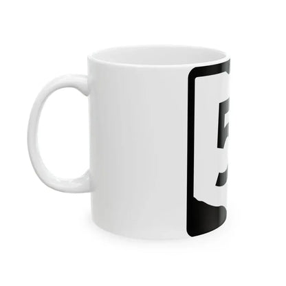 OH-51 (Ohio) (Road Sign) White Coffee Mug - Go Mug Yourself