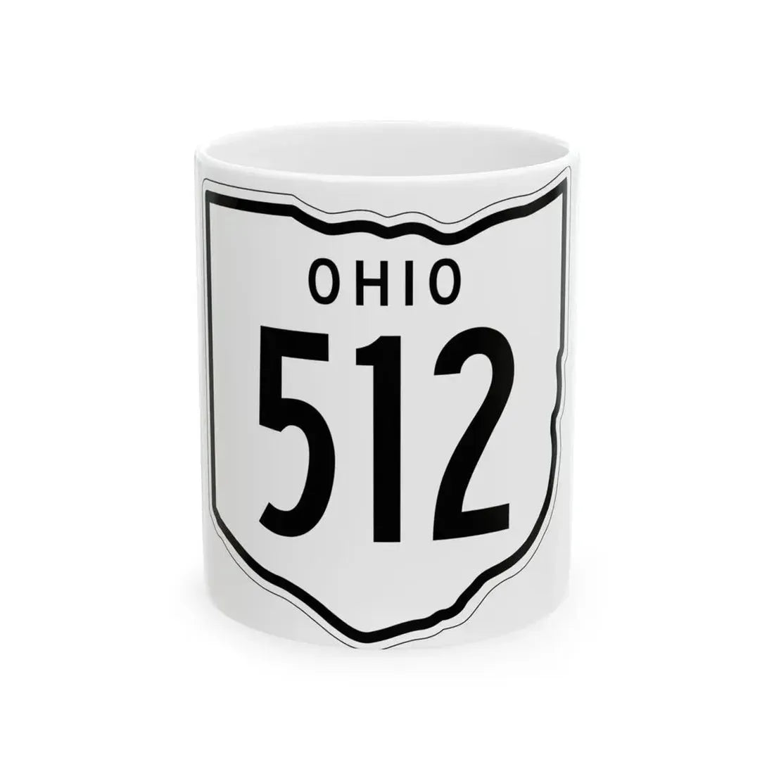 OH-512 1948 (Ohio) (Road Sign) White Coffee Mug 11oz - Go Mug Yourself