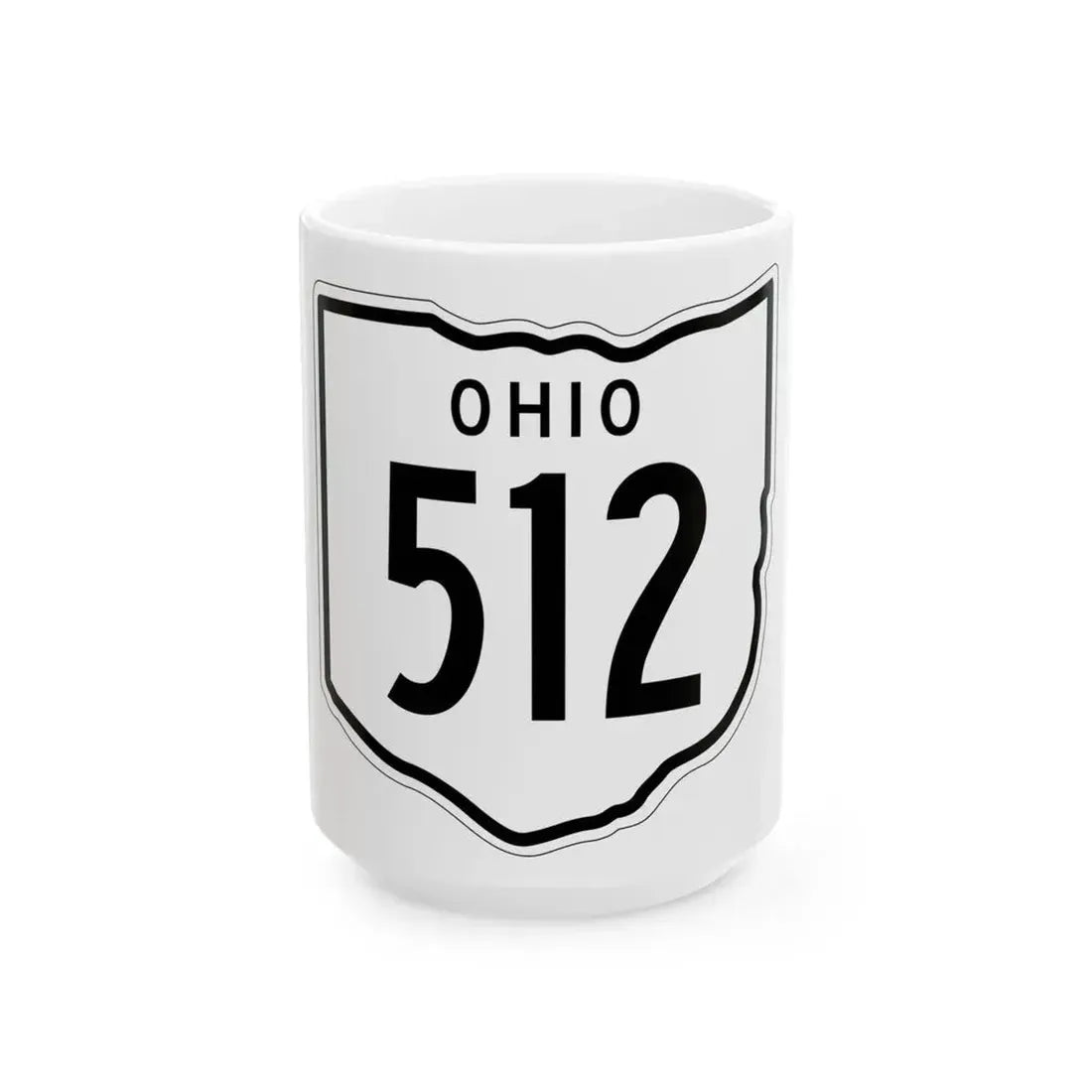 OH-512 1948 (Ohio) (Road Sign) White Coffee Mug 15oz - Go Mug Yourself