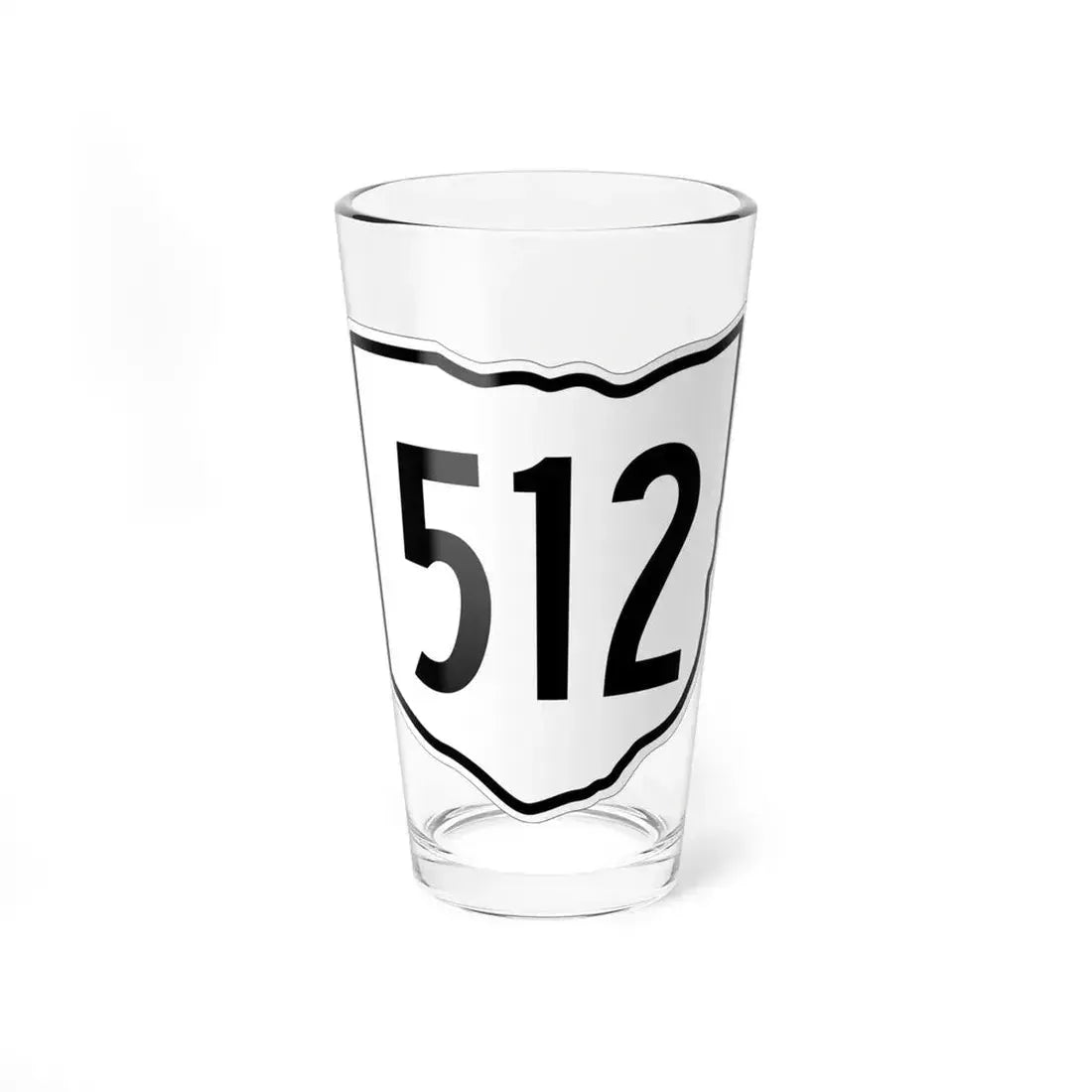 OH-512 1960 (Ohio) (Road Sign) Pint Glass 16oz 16oz - Go Mug Yourself
