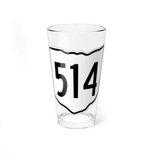 OH-514 1960 (Ohio) (Road Sign) Pint Glss 16oz 16oz - Go Mug Yourself