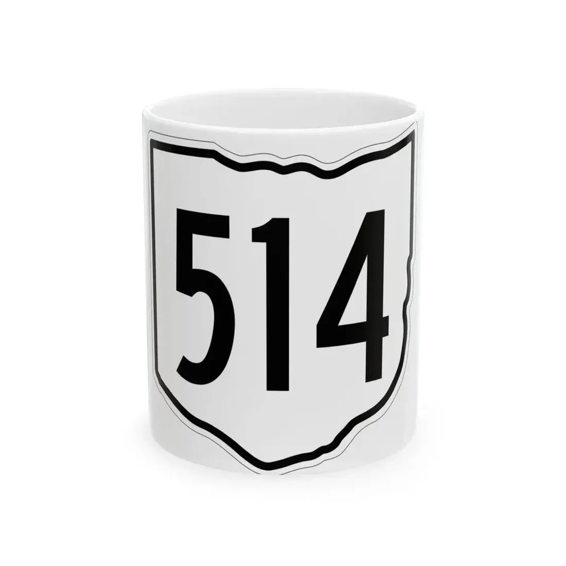 OH-514 1960 (Ohio) (Road Sign) White Coffee Mug 11oz - Go Mug Yourself