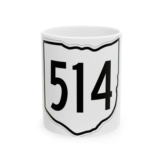 OH-514 1960 (Ohio) (Road Sign) White Coffee Mug 11oz - Go Mug Yourself