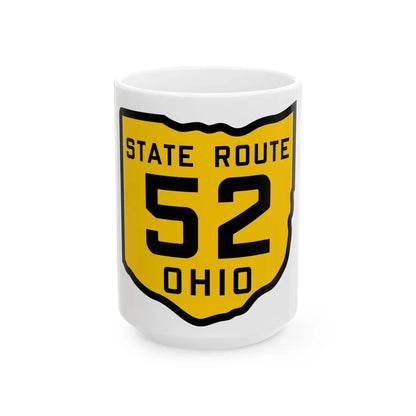 OH-52 1920 (Ohio) (Road Sign) White Coffee Mug 15oz - Go Mug Yourself