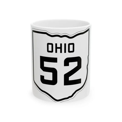 OH-52 1927 (Ohio) (Road Sign) White Coffee Mug 11oz - Go Mug Yourself