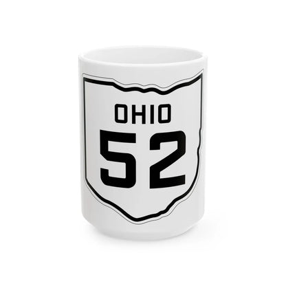 OH-52 1927 (Ohio) (Road Sign) White Coffee Mug 15oz - Go Mug Yourself