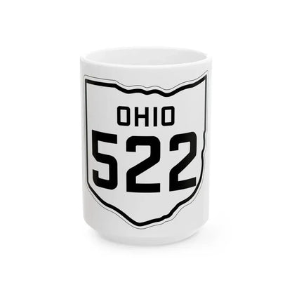 OH-522 1927 (Ohio) (Road Sign) White Coffee Mug 15oz - Go Mug Yourself