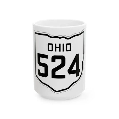OH-524 1927 (Ohio) (Road Sign) White Coffee Mug 15oz - Go Mug Yourself