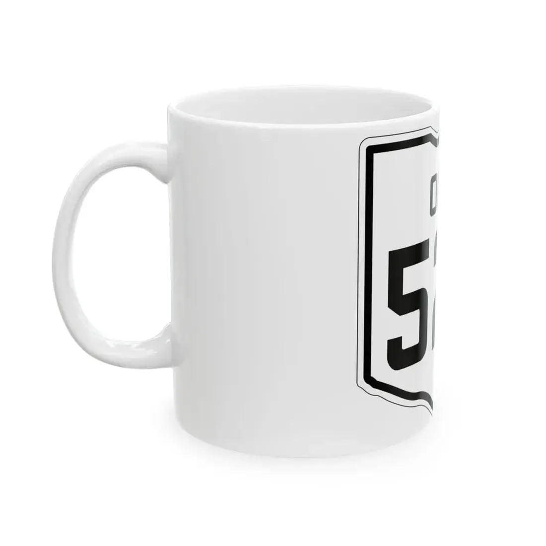 OH-524 1927 (Ohio) (Road Sign) White Coffee Mug - Go Mug Yourself
