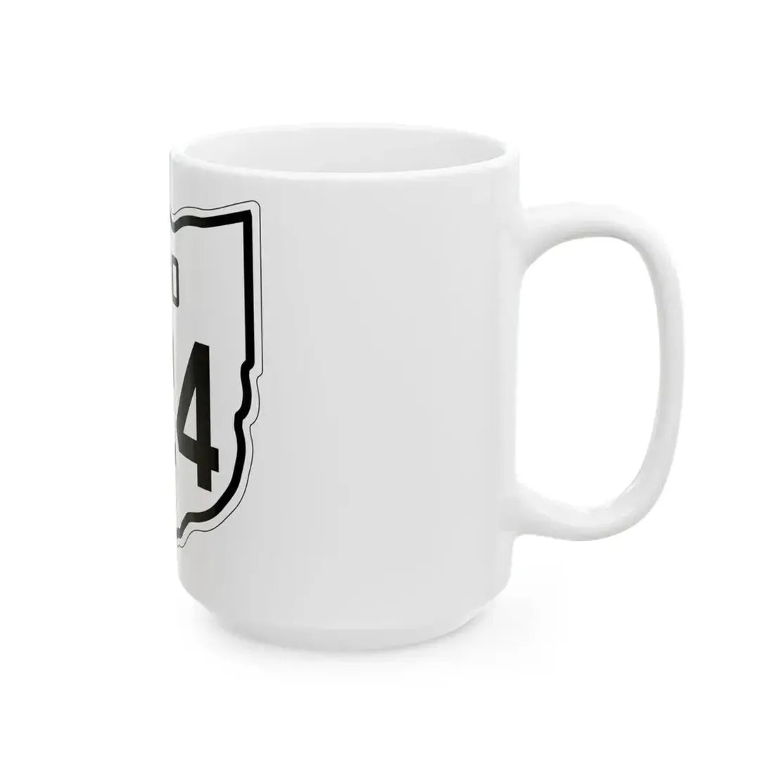 OH-524 1927 (Ohio) (Road Sign) White Coffee Mug - Go Mug Yourself