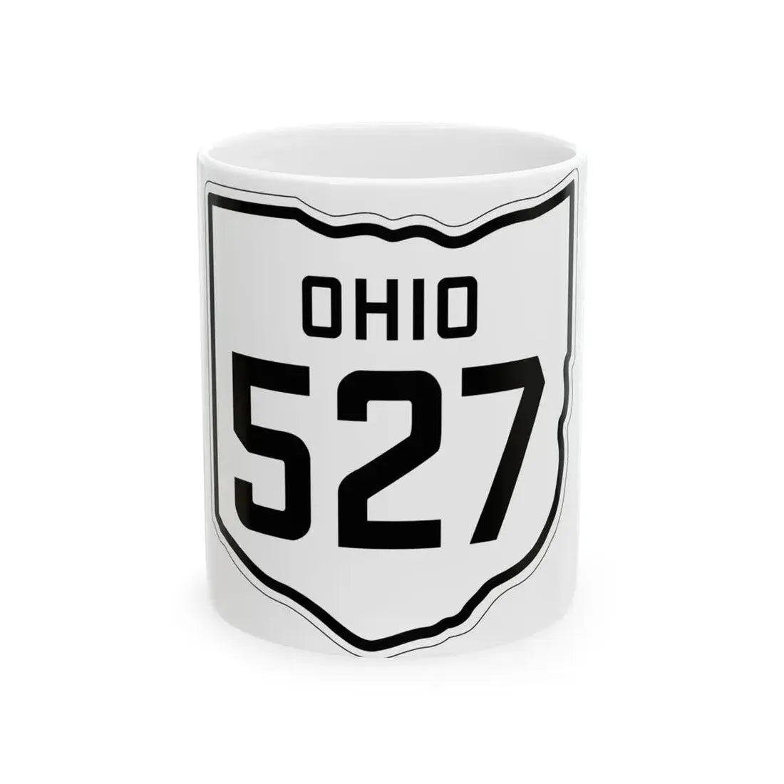 OH-527 1927 (Ohio) (Road Sign) White Coffee Mug 11oz - Go Mug Yourself