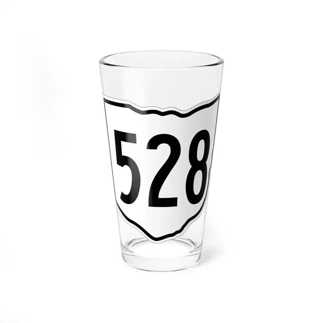 OH-528 1960 (Ohio) (Road Sign) Pint Glass 16oz 16oz - Go Mug Yourself