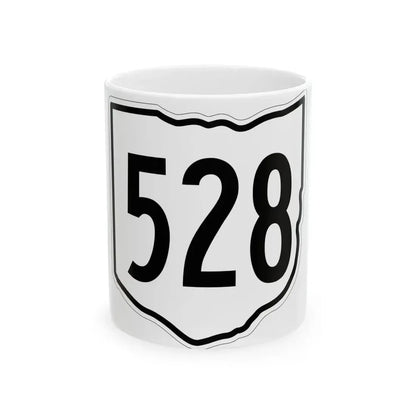OH-528 1960 (Ohio) (Road Sign) White Coffee Mug 11oz - Go Mug Yourself