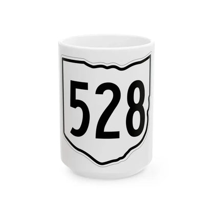 OH-528 1960 (Ohio) (Road Sign) White Coffee Mug 15oz - Go Mug Yourself
