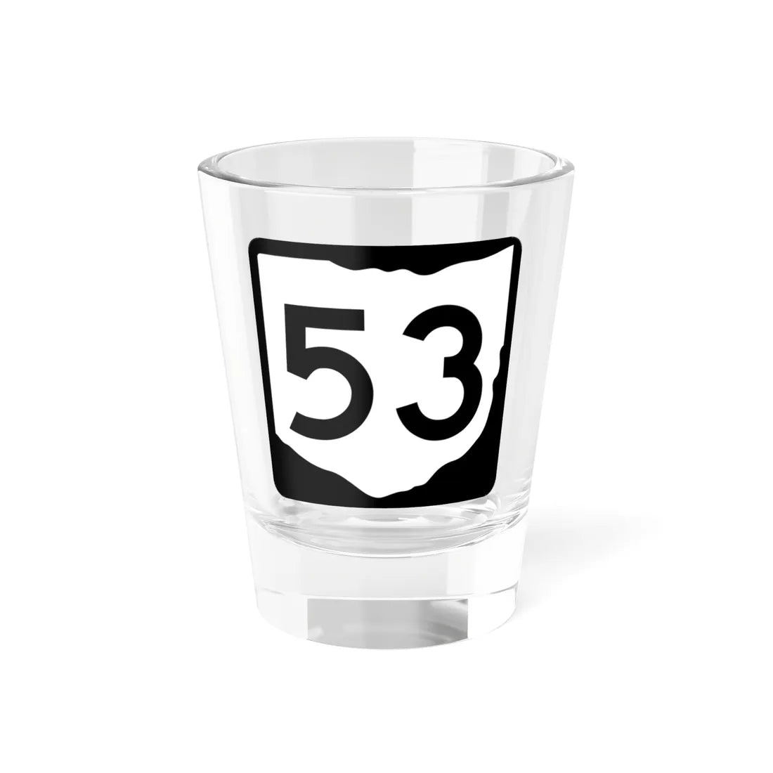 OH-53 (Ohio) (Road Sign) Shot Glass 1.5oz 1.5oz - Go Mug Yourself