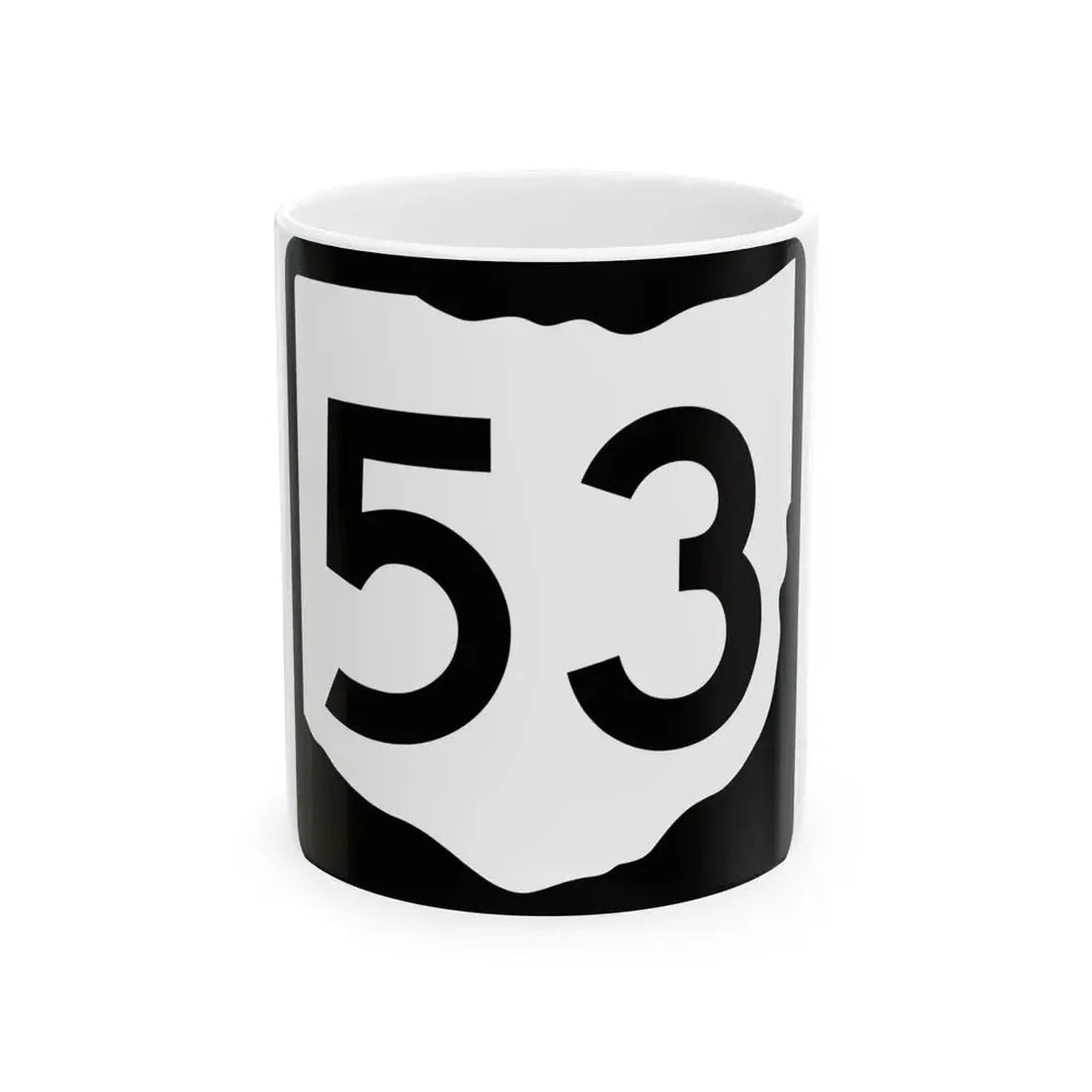 OH-53 (Ohio) (Road Sign) White Coffee Mug 11oz - Go Mug Yourself