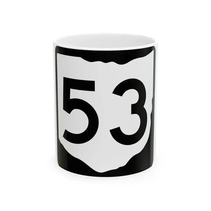 OH-53 (Ohio) (Road Sign) White Coffee Mug 11oz - Go Mug Yourself