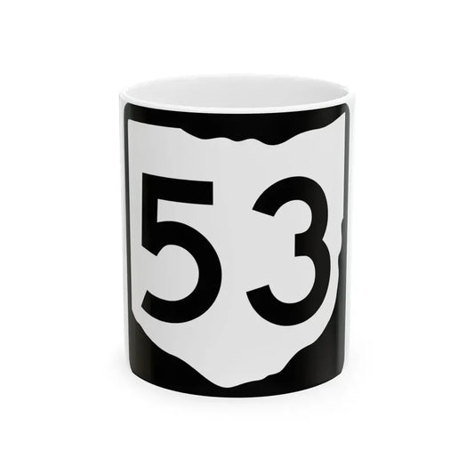 OH-53 (Ohio) (Road Sign) White Coffee Mug 11oz - Go Mug Yourself