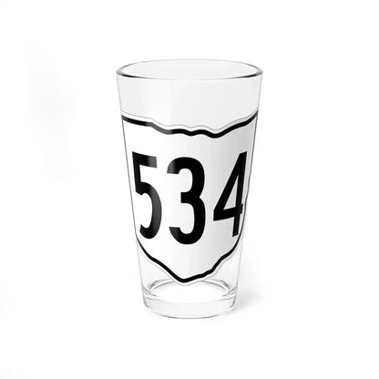 OH-534 1960 (Ohio) (Road Sign) Pint Glass 16oz 16oz - Go Mug Yourself