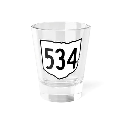 OH-534 1960 (Ohio) (Road Sign) Shot Glass 1.5oz 1.5oz - Go Mug Yourself