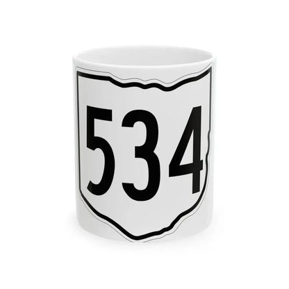 OH-534 1960 (Ohio) (Road Sign) White Coffee Mug 11oz - Go Mug Yourself