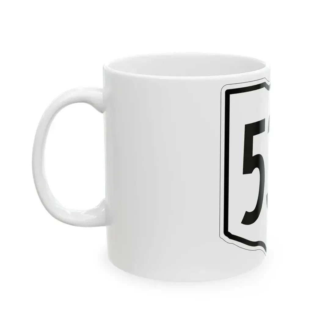 OH-534 1960 (Ohio) (Road Sign) White Coffee Mug - Go Mug Yourself