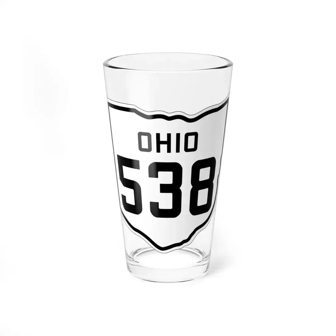 OH-538 1927 (Ohio) (Road Sign) Pint Glass 16oz 16oz - Go Mug Yourself