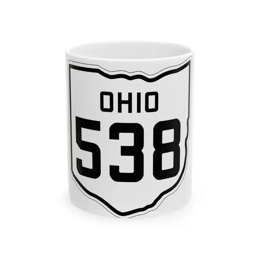 OH-538 1927 (Ohio) (Road Sign) White Coffee Mug 11oz - Go Mug Yourself
