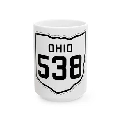 OH-538 1927 (Ohio) (Road Sign) White Coffee Mug 15oz - Go Mug Yourself
