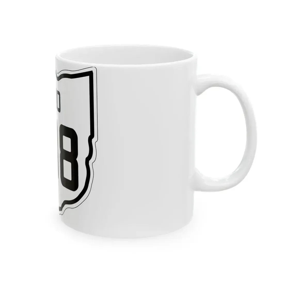 OH-538 1927 (Ohio) (Road Sign) White Coffee Mug - Go Mug Yourself