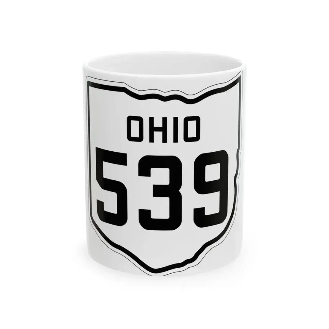 OH-539 1927 (Ohio) (Road Sign) White Coffee Mug 11oz - Go Mug Yourself