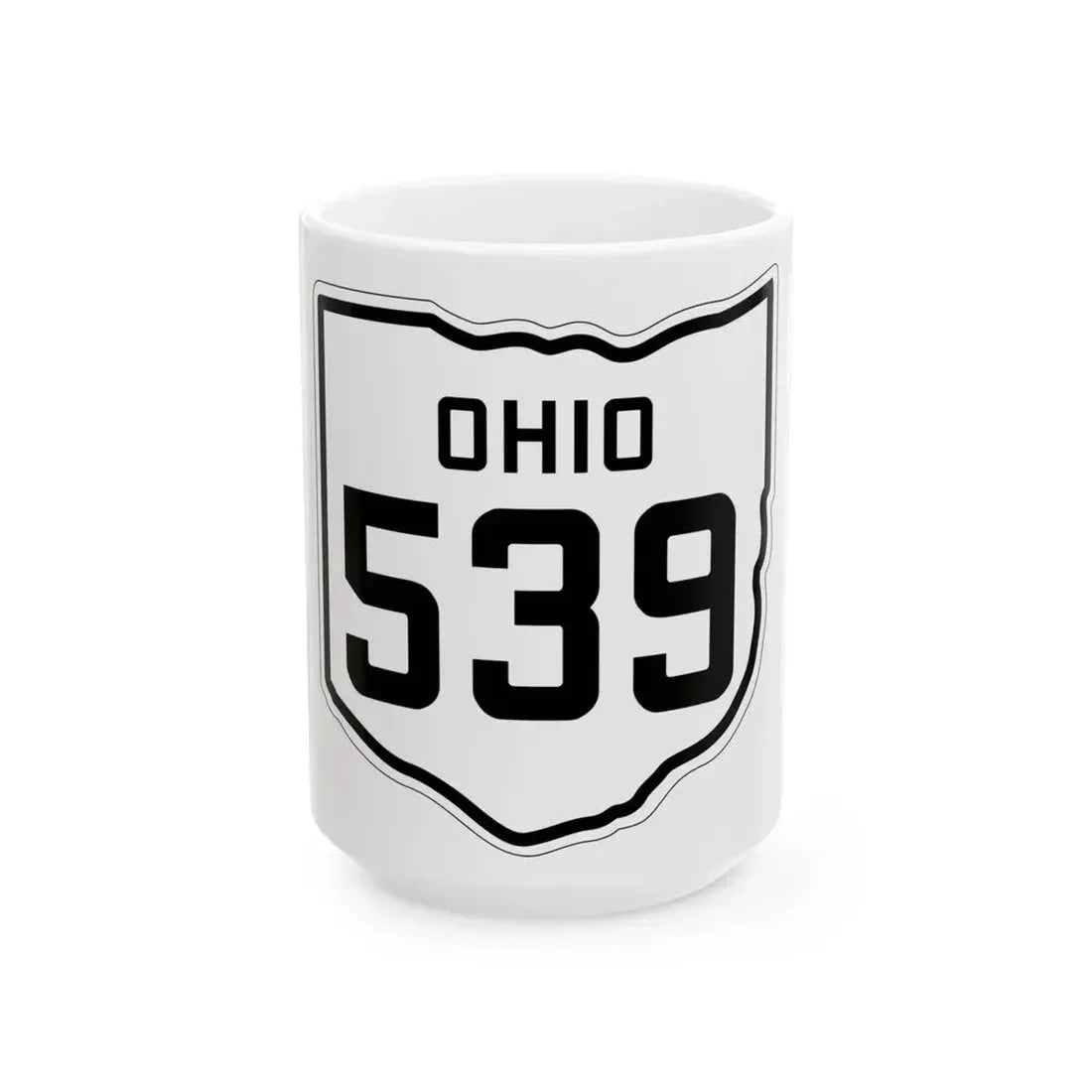 OH-539 1927 (Ohio) (Road Sign) White Coffee Mug 15oz - Go Mug Yourself