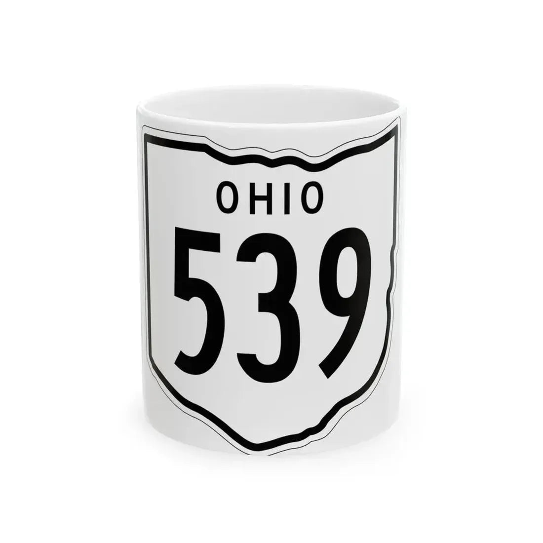 OH-539 1948 (Ohio) (Road Sign) White Coffee Mug 11oz - Go Mug Yourself