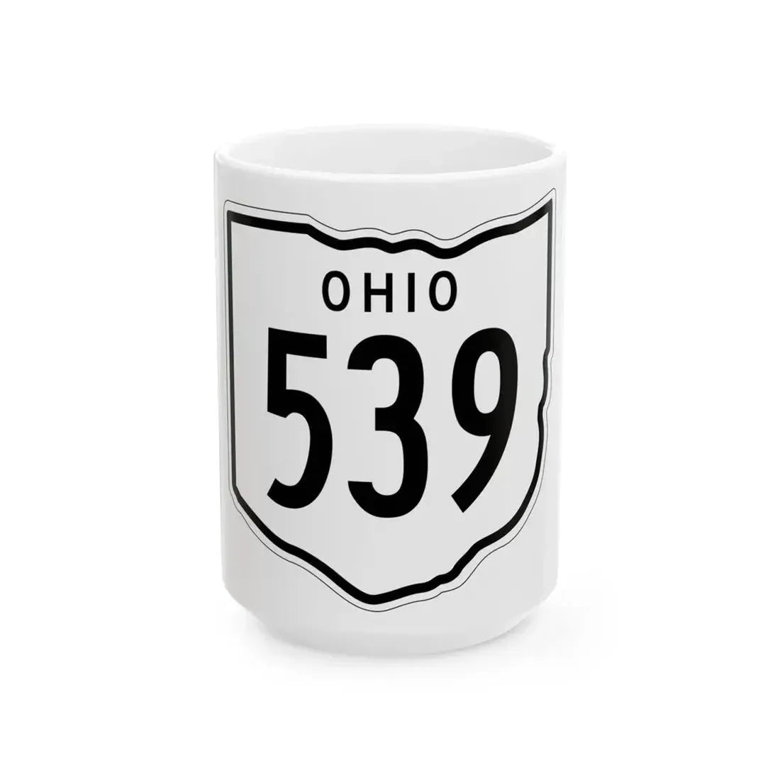 OH-539 1948 (Ohio) (Road Sign) White Coffee Mug 15oz - Go Mug Yourself