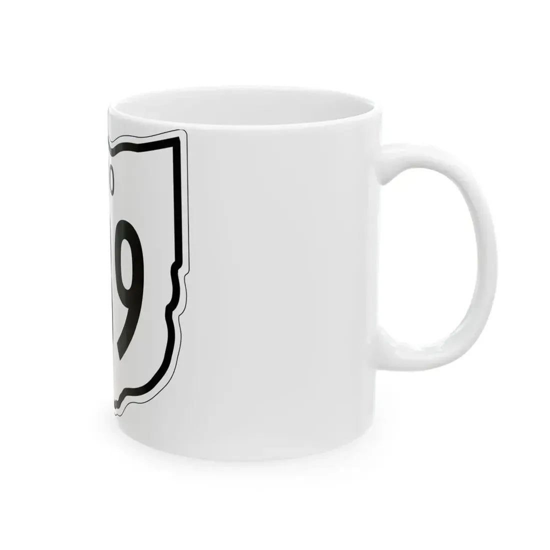 OH-539 1948 (Ohio) (Road Sign) White Coffee Mug - Go Mug Yourself