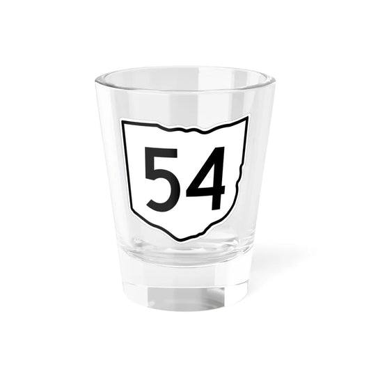 OH-54 1960 (Ohio) (Road Sign) Shot Glass 1.5oz 1.5oz - Go Mug Yourself
