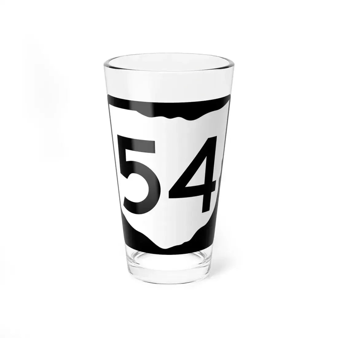 OH-54 (Ohio) (Road Sign) Pint Glass 16oz 16oz - Go Mug Yourself