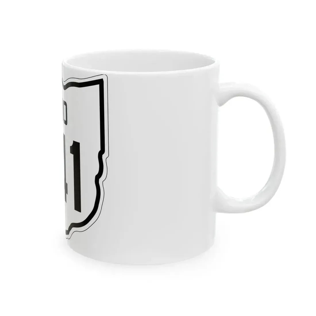 OH-541 1927 (Ohio) (Road Sign) White Coffee Mug - Go Mug Yourself