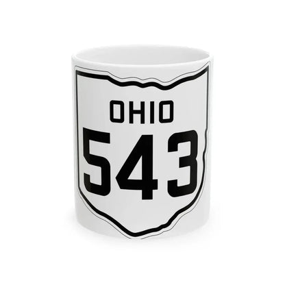 OH-543 1927 (Ohio) (Road Sign) White Coffee Mug 11oz - Go Mug Yourself