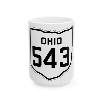 OH-543 1927 (Ohio) (Road Sign) White Coffee Mug 15oz - Go Mug Yourself