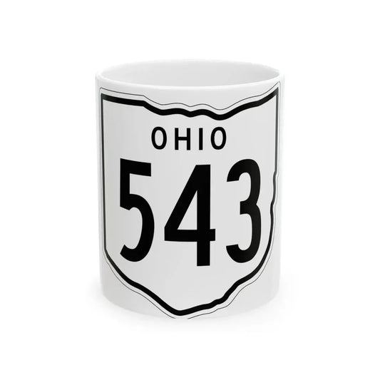 OH-543 1948 (Ohio) (Road Sign) White Coffee Mug 11oz - Go Mug Yourself