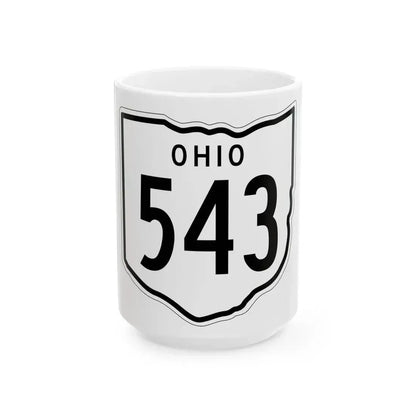 OH-543 1948 (Ohio) (Road Sign) White Coffee Mug 15oz - Go Mug Yourself