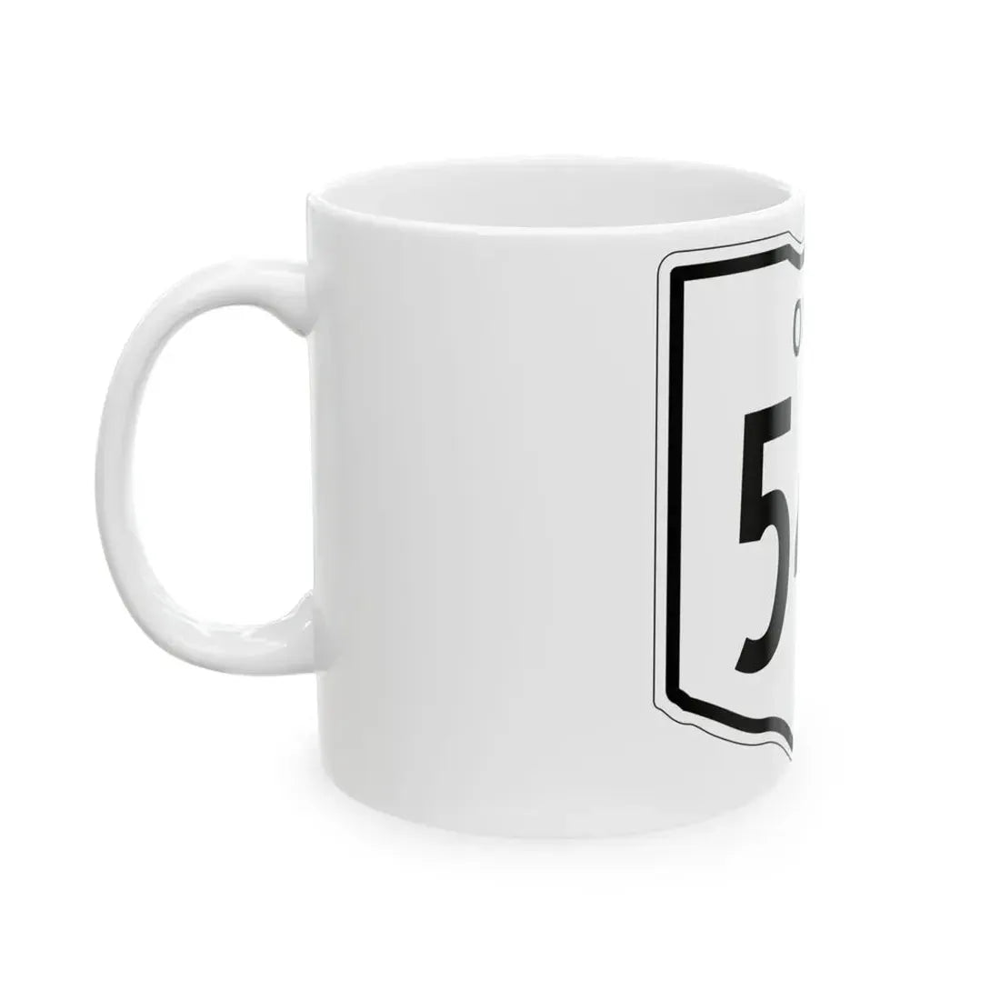 OH-543 1948 (Ohio) (Road Sign) White Coffee Mug - Go Mug Yourself