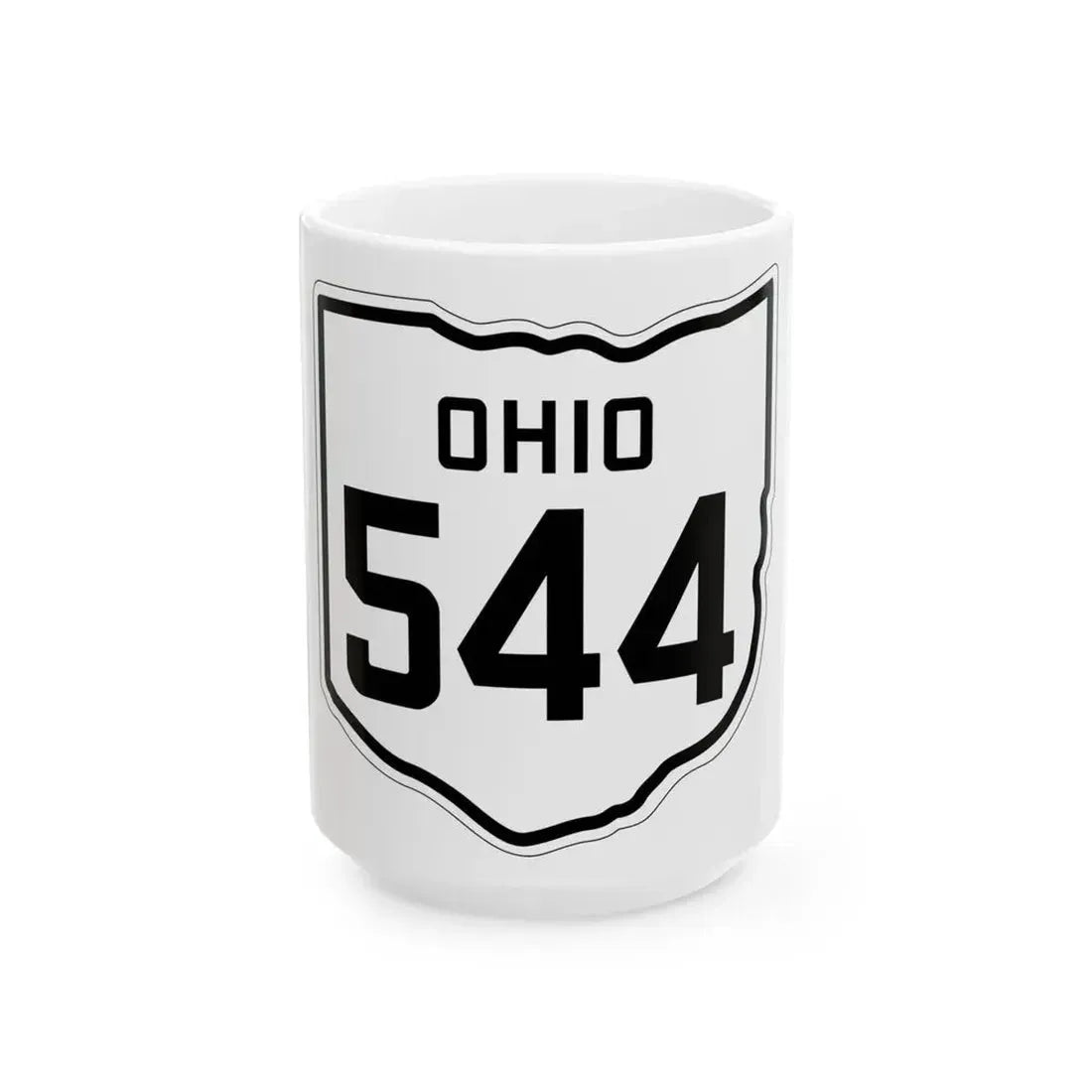 OH-544 1927 (Ohio) (Road Sign) White Coffee Mug 15oz - Go Mug Yourself