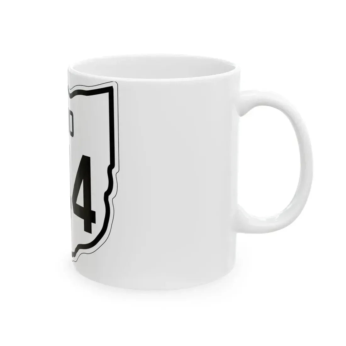 OH-544 1927 (Ohio) (Road Sign) White Coffee Mug - Go Mug Yourself