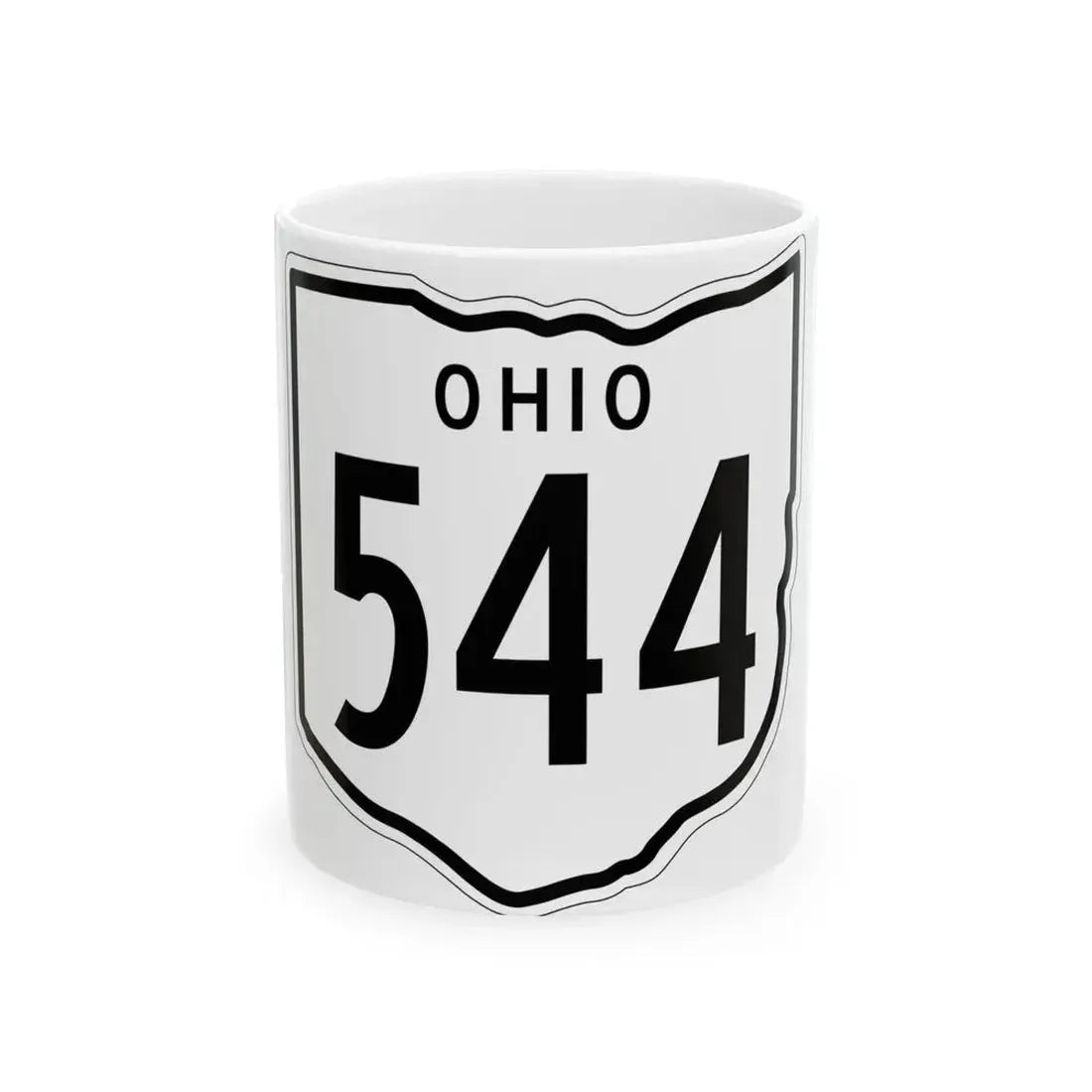 OH-544 1948 (Ohio) (Road Sign) White Coffee Mug 11oz - Go Mug Yourself
