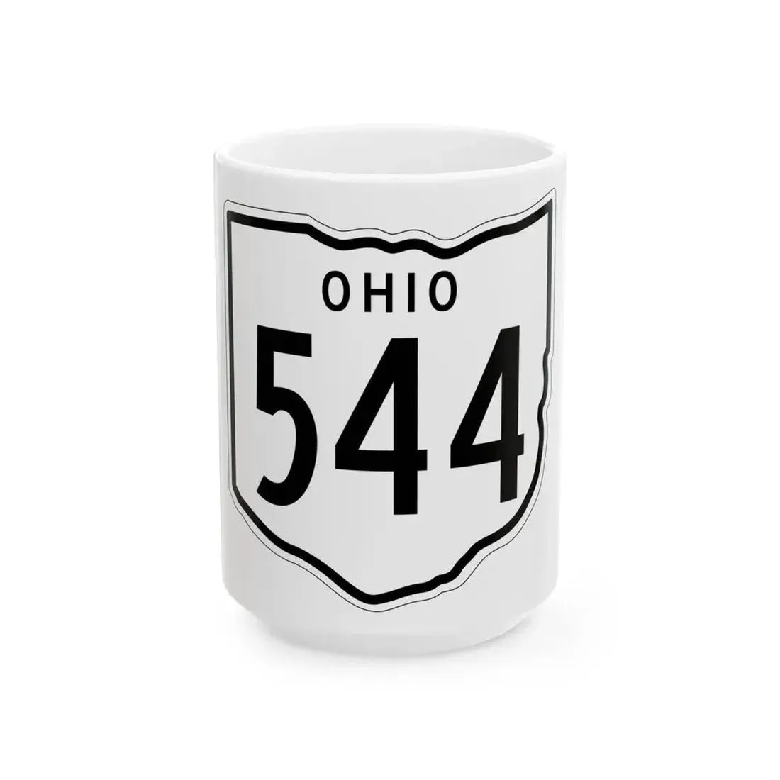 OH-544 1948 (Ohio) (Road Sign) White Coffee Mug 15oz - Go Mug Yourself