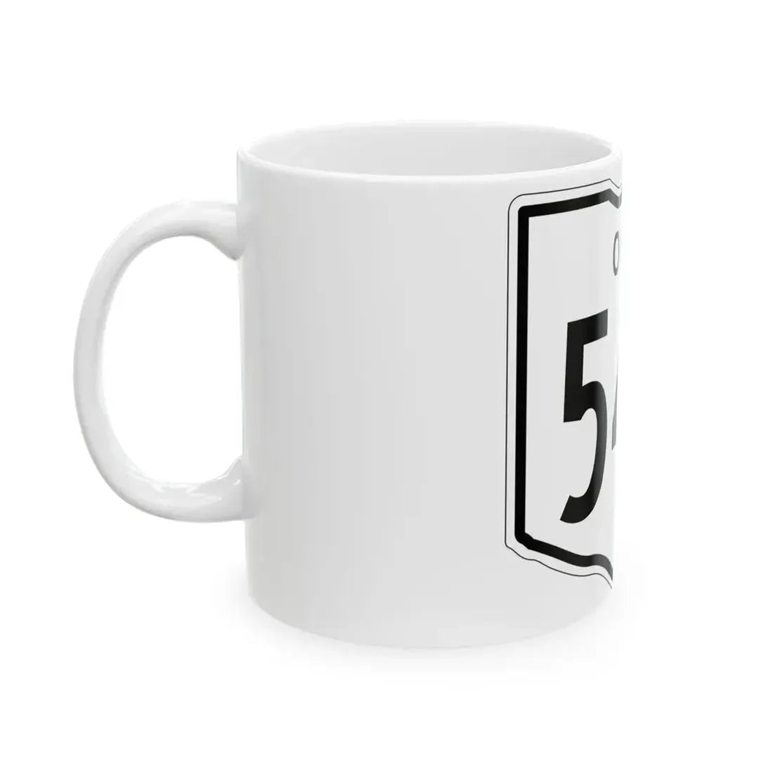 OH-544 1948 (Ohio) (Road Sign) White Coffee Mug - Go Mug Yourself